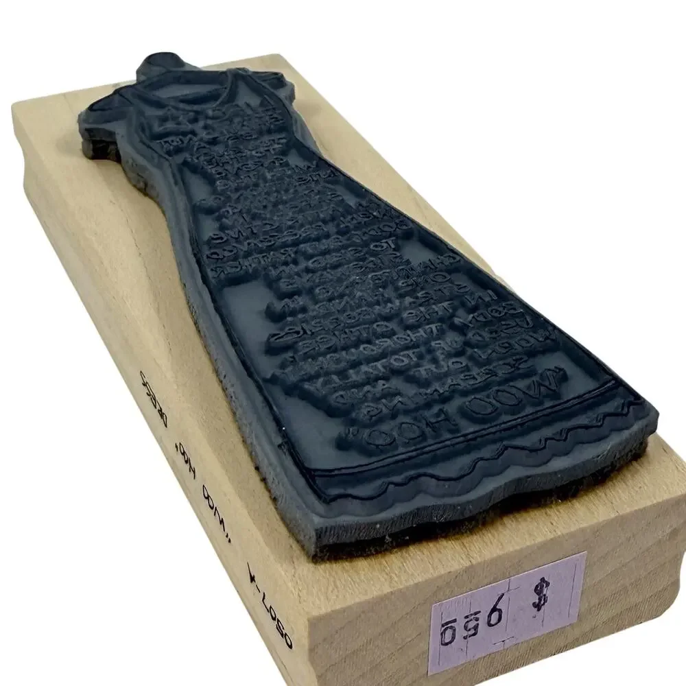 Paula Best Rubber Stamp Set Of 2 Woman Face Just Add Vodka Woo Hoo Dress